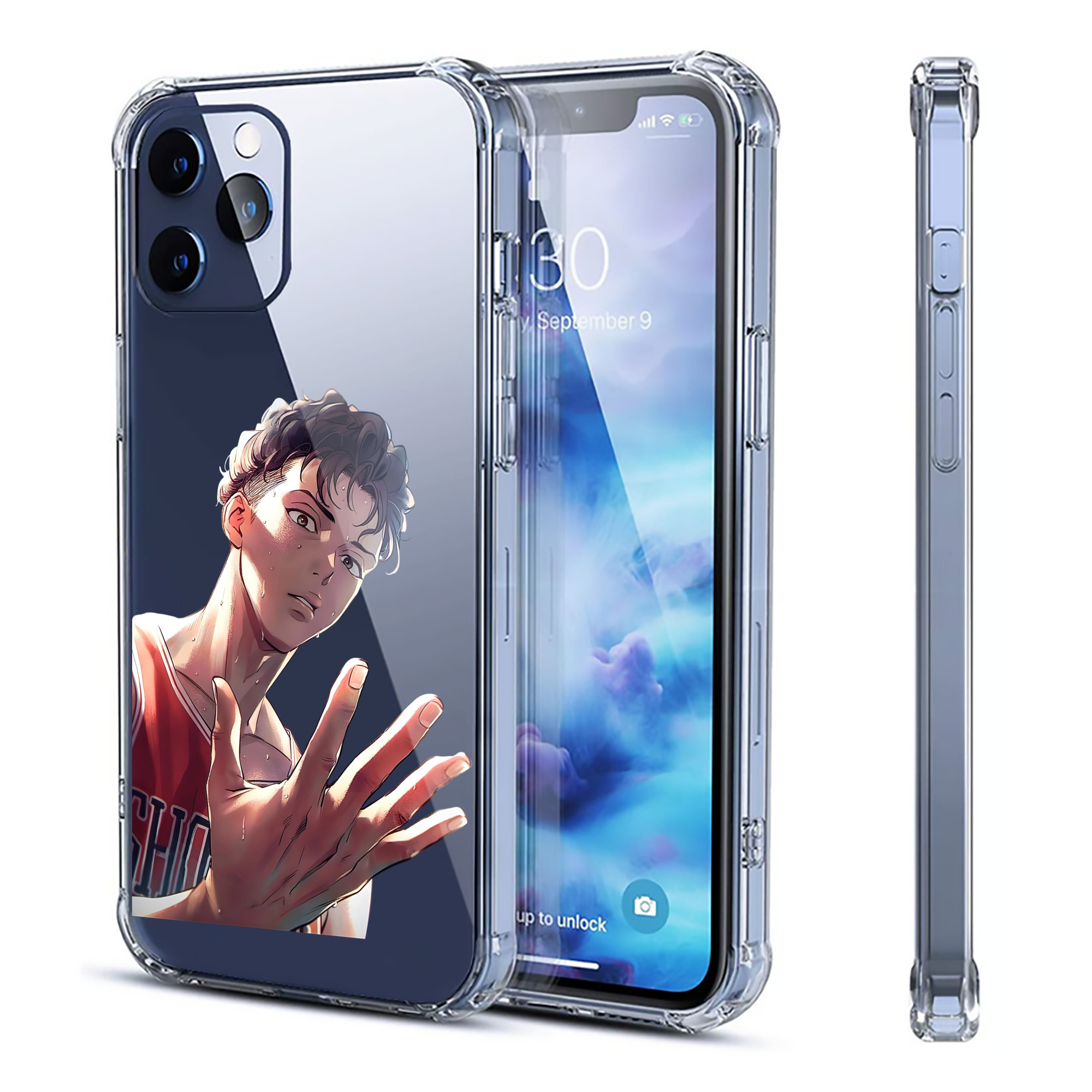（画像用） SLAM DUNK／スラムダンク 【iPhone 12シリーズ対応】透明スマホケース（クリアソフトケース）
